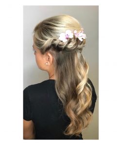 prom hairstyle, mova hair salons, staines and virginia water, surrey