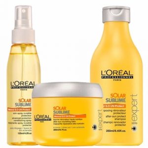 L'Oreal sun protection hair care products, mova hair salons, staines and virginia water