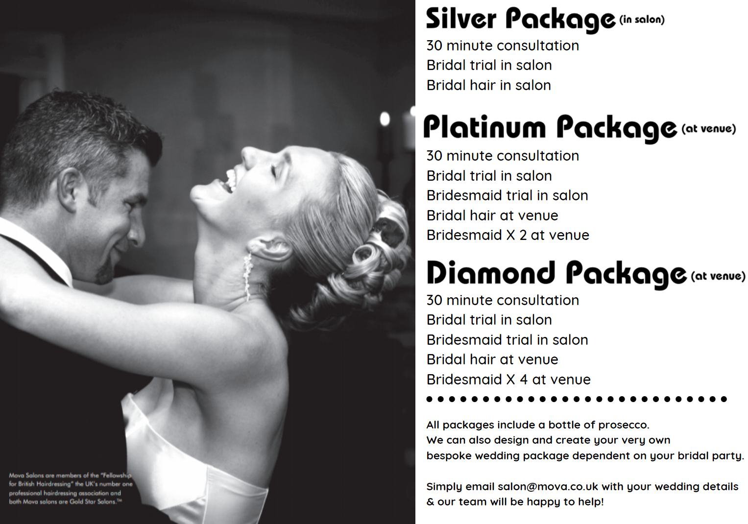 MOVA WEDDING PACKAGES