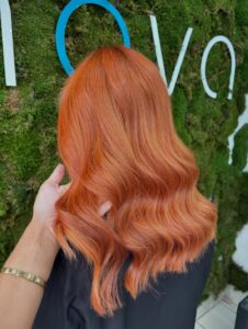 Copper red hair at Mova Hair Salons in Staines Copper red hair at Mova Hair Salons in Staines