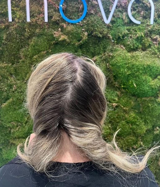 brunette to blonde at mova salons staines and virginia water