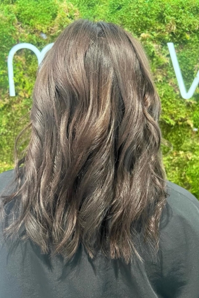 Glossy chocolate brunette hair colour transformation Glossy chocolate brunette hair colour transformation