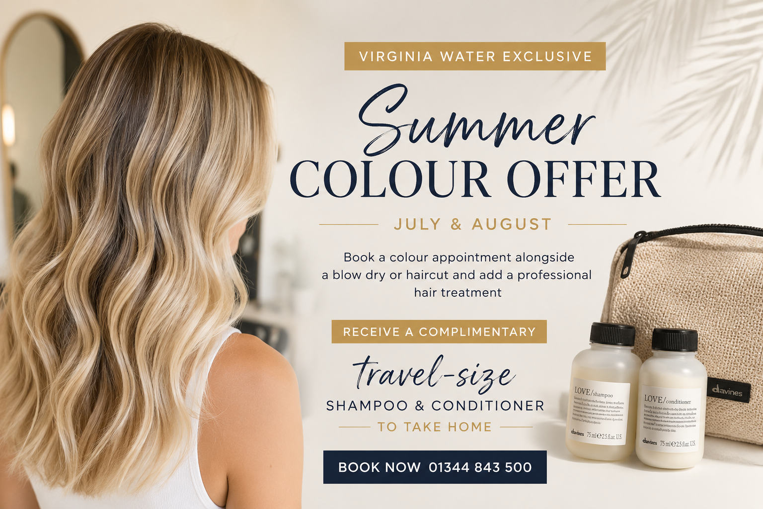 Summer Colour Offer at MOVA Virginia Water Summer Colour Offer at MOVA Virginia Water
